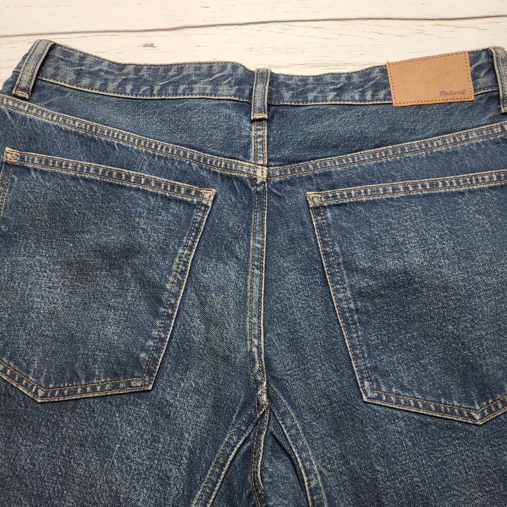 Madewell Petite Curvy Darted Barrel Leg Jeans Medium Dobbins Wash Western 30P - Picture 6 of 13